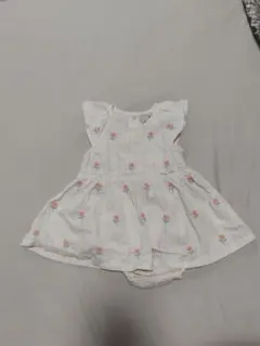 petit main 花柄刺繍 ワンピース 70