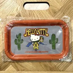 【新品】ハローキティ スチール製ブリキトレー