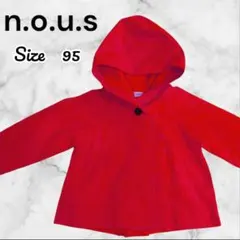 【美品】アウター　コート　n.o.u.s 　赤　95