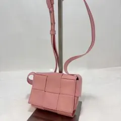 abc様専用 BOTTEGA VENETA カセット ショルダーバッグ ピンク - メルカリ