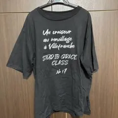 グレースコンチネンタル　Grace Class レタードオーバーTシャツ　黒のサムネイル