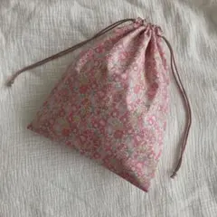 リバティ　巾着袋　ハンドメイド　Michelle 限定色　キラメキ加工
