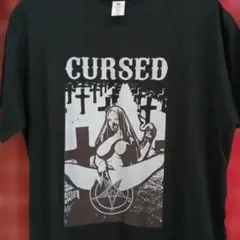 CURSED Tシャツ グラフィックセクシープリント　シスター 　ロザリオ　エロ
