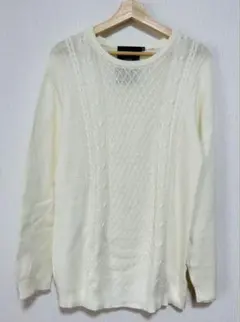 ビーチサウンド　セーター　ホワイト　XLサイズ メンズ　薄手