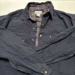 Carhartt ネイビー 長袖ネルシャツ L (TALL)
