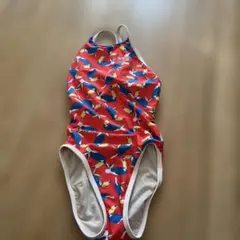 SPEEDO 競泳水着 レッド イエロー 総柄 - メルカリ
