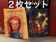 チャッキー ET ２枚セットトートバッグ　アメリカン雑貨　エコバッグ