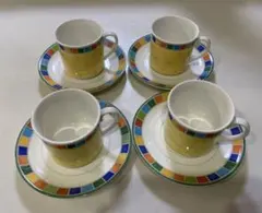 ★美品：ビレロイ＆ボッホ　ツイストアレア/ティポット＆カプチーノコーヒーカップ＆ソーサ3点セット ビレロイ＆ボッホ　ツイストアレア　ペアマグカップ　villeroy-03お茶のふじい・藤井茶舗 | お茶のふじい