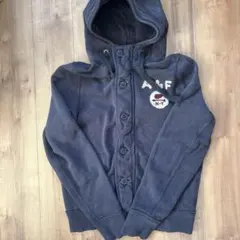 MUSCLE Abercrombie & Fitch パーカー ネイビー L