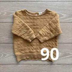 フタフタ　futafuta デイリーライン　キルト　トレーナー　90