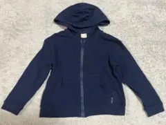 petit main ネイビー フード付きパーカー　100センチ