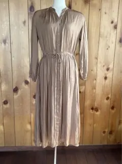 【新品未使用】UNIQLO ロングシャツワンピース　ワンピース　レディース