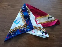 【新品未使用】【3枚セット】CELINE ハンカチ チェーン柄