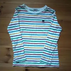 DOUBLE.B ストライプ長袖カットソー 120