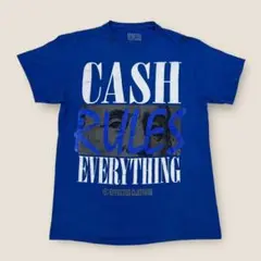 Effectus Clothing プリントTシャツ Mサイズ ブルー US古着