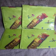 せんろはつづく　ランチクロス　4枚