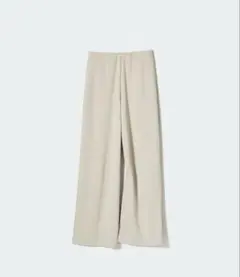 ユニクロ　クレープジャージストレートパンツ