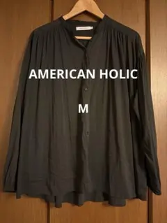 AMERICAN HOLIC 長袖ブラウス ブラック Mサイズのサムネイル