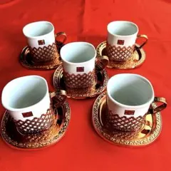 カップ・ソーサー　昭和レトロ　5個セット