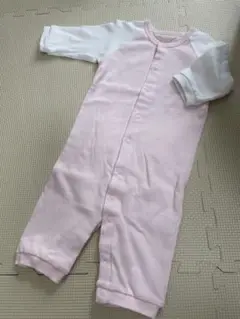 うさぎロンパース　ピンク　新生児　綿100