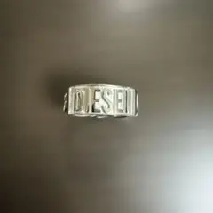 DIESEL ディーゼル ロゴ シルバーカラー リング 16号 43690 - メルカリ