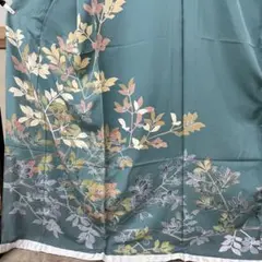 振袖 成人式 緑地 菊 藤柄 金彩 帯セット - メルカリ