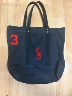 POLO RALPH LAUREN トートバッグ ネイビー ビッグポニーのサムネイル