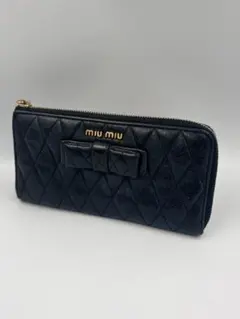 miu miu マテラッセ 長財布 L字ファスナー 美品 箱付き ミュウミュウ 2025年最新】ミュウミュウ 長財布 L字ファスナーの人気アイテム - メルカリ
