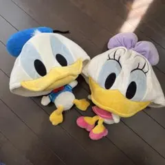 ドナルドダック・デイジーダック ぬいぐるみ帽子