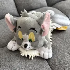 トムとジェリー ぬいぐるみ トム　お掃除モップ