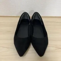 走れるパンプス フラットシューズ　ポインテッドトゥ