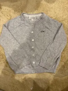 LACOSTE グレー カーディガン 104cm