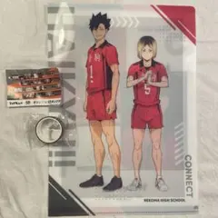 ハイキュー!! くら寿司 ビッくらポン - 音駒高校 クリアファイル、マステ