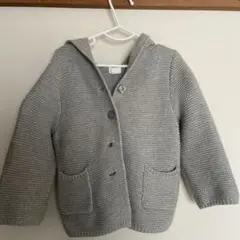 baby GAP フード付きカーディガン 12-18ヶ月 グレー