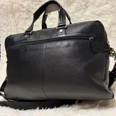 ☆美品☆【コーチ】ビジネスバッグ F70454 シグネチャー型押し 2way 黒 COACH ビジネスバッグ F70454 シグネチャー型押し 2way 黒 - メルカリ