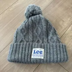 Lee ケーブル編みニット帽 グレー