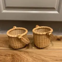 ナンタケット　ハンドル付きバスケット　2個セット