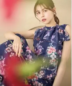 【美品】tocco closet フラワーワンピース（Mサイズ）