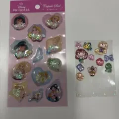 ディズニー　プリンセス　ボンボンドロップシール　カプセルシール　おすそ分け