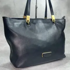 横幅44cm✨マークバイマークジェイコブス 本革レザー トートバッグ 肩掛け 黒のサムネイル