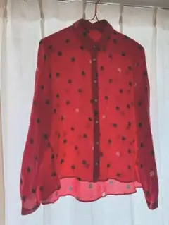 ZARA WOMAN パームツリー柄 シャツ USA S