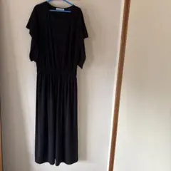 COOMB ブラック　半袖 ロングワンピース