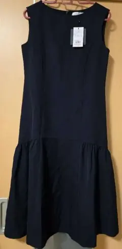 【OPAQUE．CLIP NAVY】38ティアードフリルワンピース