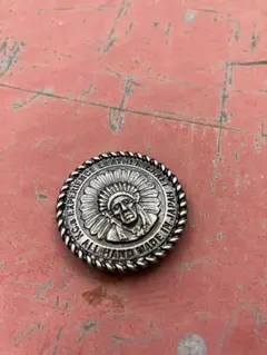 ケイシイズインディアンヘッド コンチョ 日本製 約31ミリ