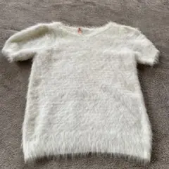 ホワイト Vネック 半袖 トップス