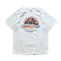 YAZBEK Tシャツ L 白 メルセデスベンツ イベント 両面プリント