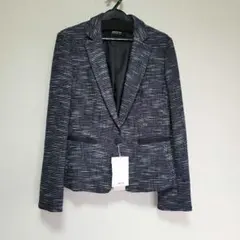 新品激安！コムサイズムツイード テーラードジャケット　5号　レディースジャケット