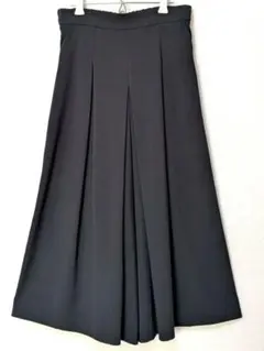 ​【美品】COMME CA ISM ガウチョパンツ M ダークグレー 裏地あり