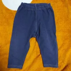 ユニクロ　BABY レギンス（10分丈）リラックスフィット　ネイビー 80cm