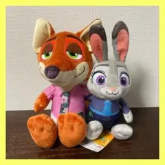 ズートピア2 ペアぬいぐるみ　ニック　ジュディ